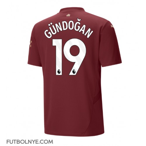 Camiseta Manchester City Ilkay Gundogan #19 Tercera Equipación 2024-25 manga corta